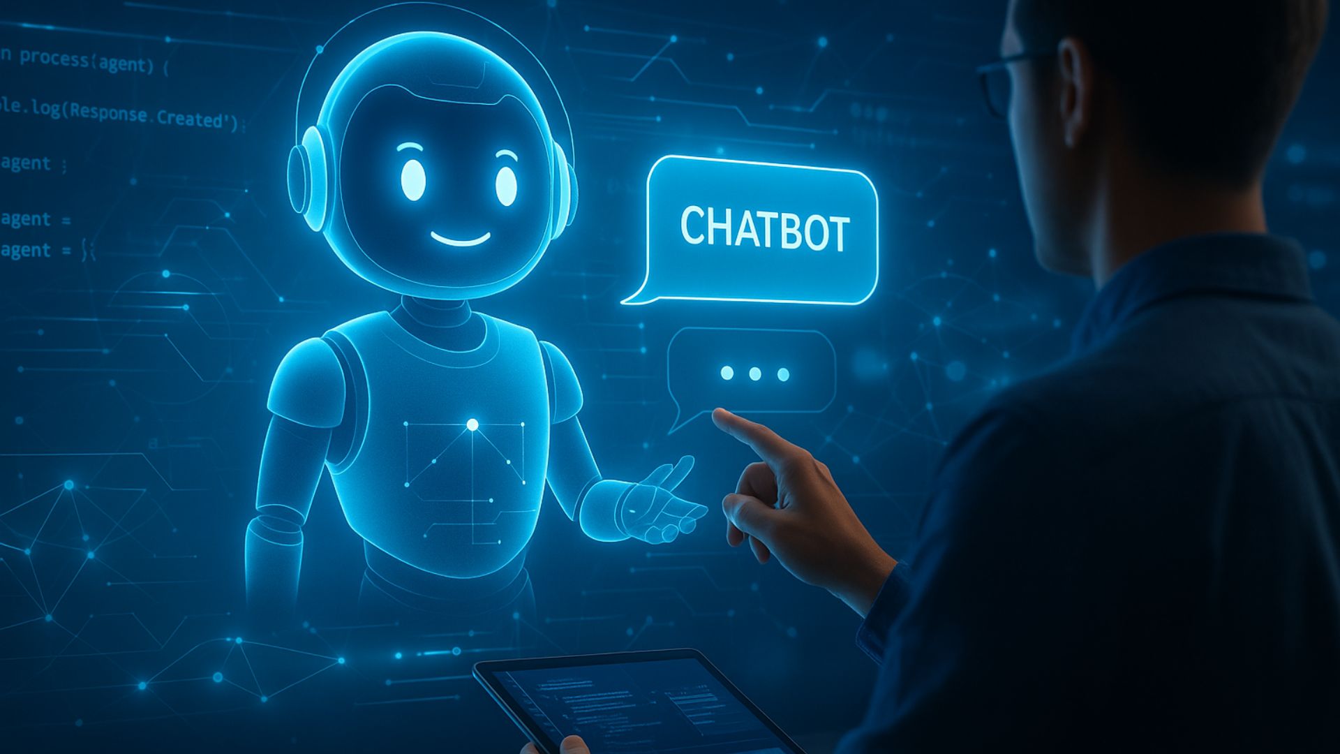 AI Chatbot answering customer questions